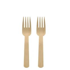 PAPSTAR Gabeln, Bambus "pure" 14 cm