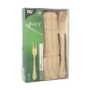 PAPSTAR Gabeln, Holz "pure" 19,5 cm "Vintage", 10 x 50 Stück