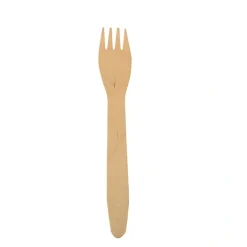 PAPSTAR Gabeln, Holz "pure" 16,5 cm, 15 x 10 Stück
