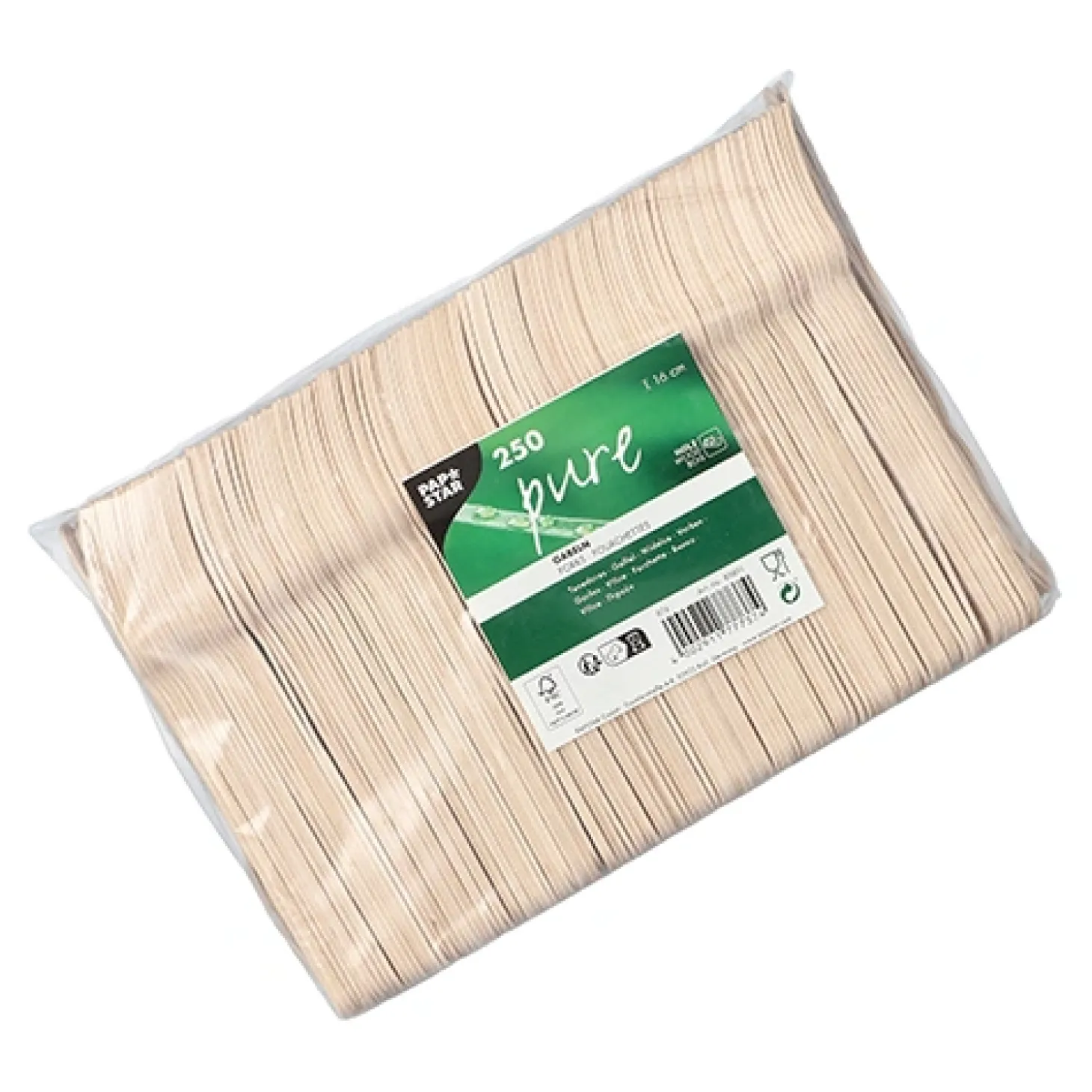 PAPSTAR Gabeln Holz "pure" 16 cm, 4 x 250 Stück