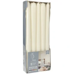 PAPSTAR GALA Basic Leuchterkerzen Ø 2,3 cm, 25 cm weiß