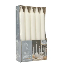 PAPSTAR GALA Basic Tafelkerzen Ø 2,1 cm, 19,3 cm weiß