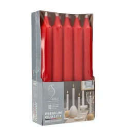 PAPSTAR GALA Basic Tafelkerzen Ø 2,1 cm, 19,3 cm tangorot