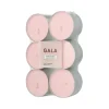 PAPSTAR "GALA" Maxi Duftlichte Ø 58 mm, 24 mm rose - Rose Garden, 12 x 12 Stück