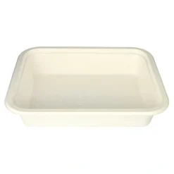 PAPSTAR Gastronorm-Behälter GN 1/2 Zuckerrohr, PLA beschichtet eckig 4 l, 6,5 x 32,5 x 26,5 cm