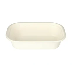 PAPSTAR Gastronorm-Behälter GN 1/4 Zuckerrohr, PLA beschichtet eckig 1,8 l, 6,5 x 26,5 x 16,2 cm