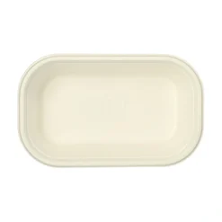 PAPSTAR Gastronorm-Behälter GN 1/4 Zuckerrohr, PLA beschichtet eckig 1,8 l, 6,5 x 26,5 x 16,2 cm