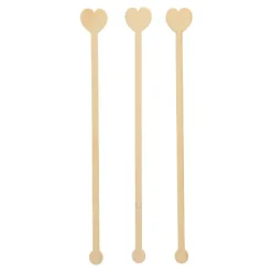 PAPSTAR Getränke-Quirle, Bambus "pure" 20 cm "Heart"