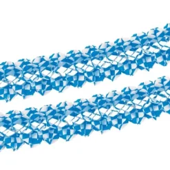 PAPSTAR Girlande, Papier Ø 16 cm, 4 m "Bayrisch Blau" schwer entflammbar