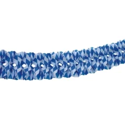 PAPSTAR Großraumgirlande, Papier Ø 16 cm, 10 m "Bayrisch Blau" schwer entflammbar