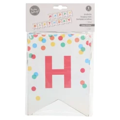 PAPSTAR Grußkette 3,5 m x 20 cm "Happy Birthday", 12 x 1 Stück