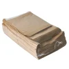 PAPSTAR Hamburger-Tüten, Pergament-Ersatz 16 cm x 18 cm braun fettdicht