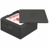 PAPSTAR Isolier-Transportbehälter, EPP 41 cm x 41 cm x 24 cm schwarz "Pizza"