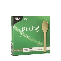 PAPSTAR Kaffeelöffel, Bambus "pure" 11 cm
