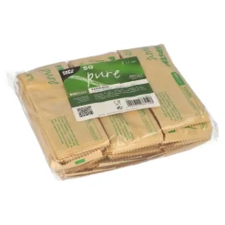 PAPSTAR Kaffeelöffel, Holz "pure" 11 cm einzeln verpackt in Papierbeutel