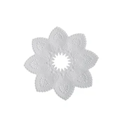 PAPSTAR Kerzen-Manschetten rund Ø 10 cm weiß