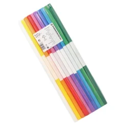 PAPSTAR Krepp-Papier 2,5 m x 50 cm farbig sortiert wasserfest