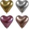 PAPSTAR Luftballons Ø 28 cm farbig sortiert "Glossy Heart" large