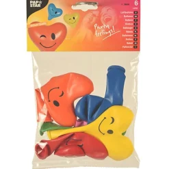 PAPSTAR Luftballons Ø 28 cm farbig sortiert "Heart - Blinky" large