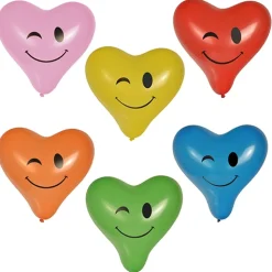 PAPSTAR Luftballons Ø 28 cm farbig sortiert "Heart - Blinky" large