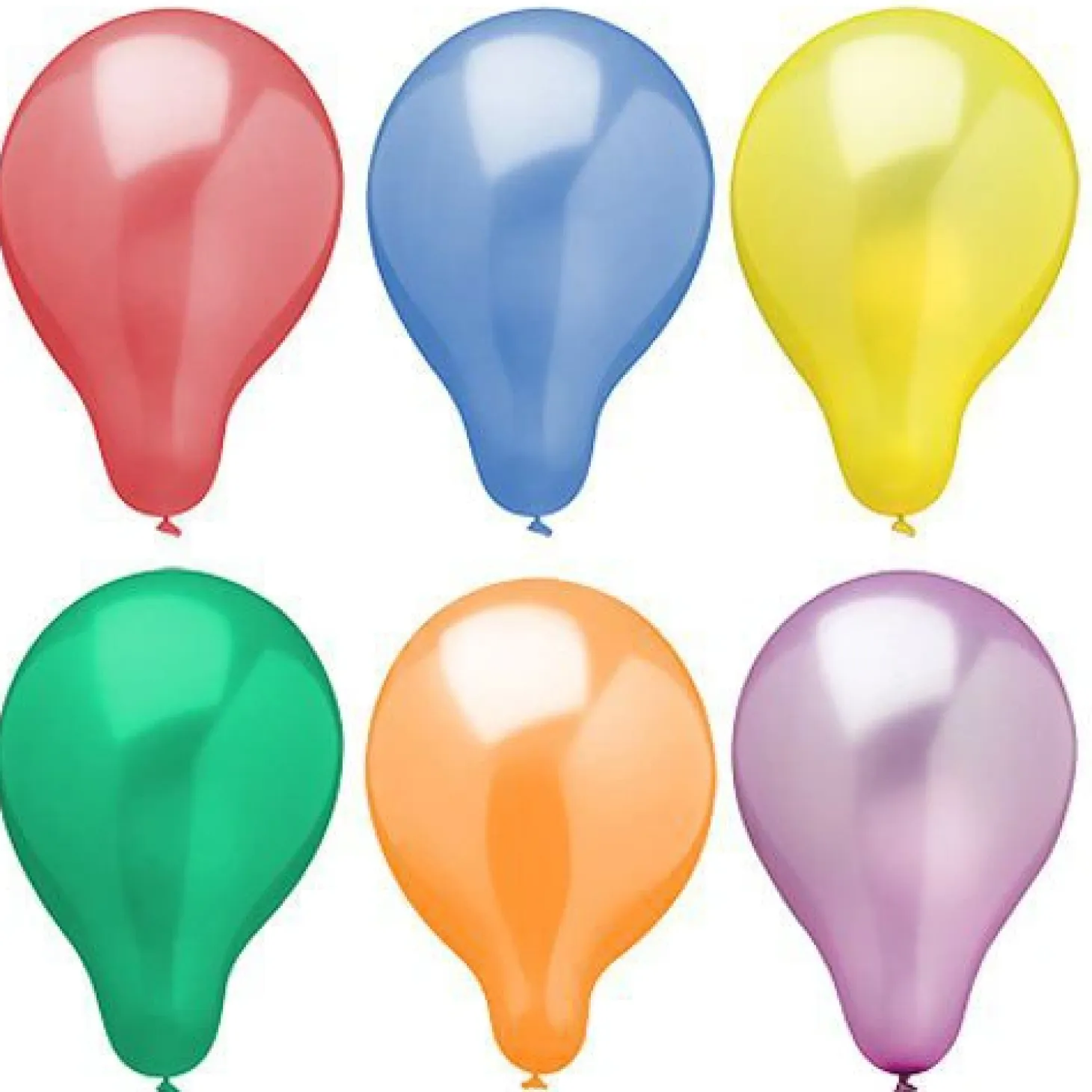 PAPSTAR Luftballons Ø 25 cm farbig sortiert "Metallic", 12 x 25 Stück