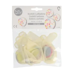 PAPSTAR Luftballons Ø 29 cm mit buntem Konfetti, 12 x 6 Stück