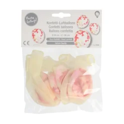 PAPSTAR Luftballons Ø 29 cm mit Herz-Konfetti, 12 x 6 Stück
