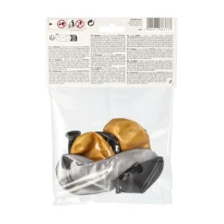 PAPSTAR Luftballons Ø 25 cm schwarz/gold/silber