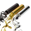 PAPSTAR Luftschlangen 4 m schwarz/gold/silber "Metallic"