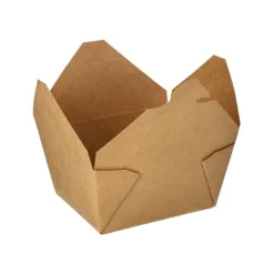 PAPSTAR Lunchboxen, Pappe "pure" 750 ml 6,4 cm x 9 cm x 11,3 cm braun