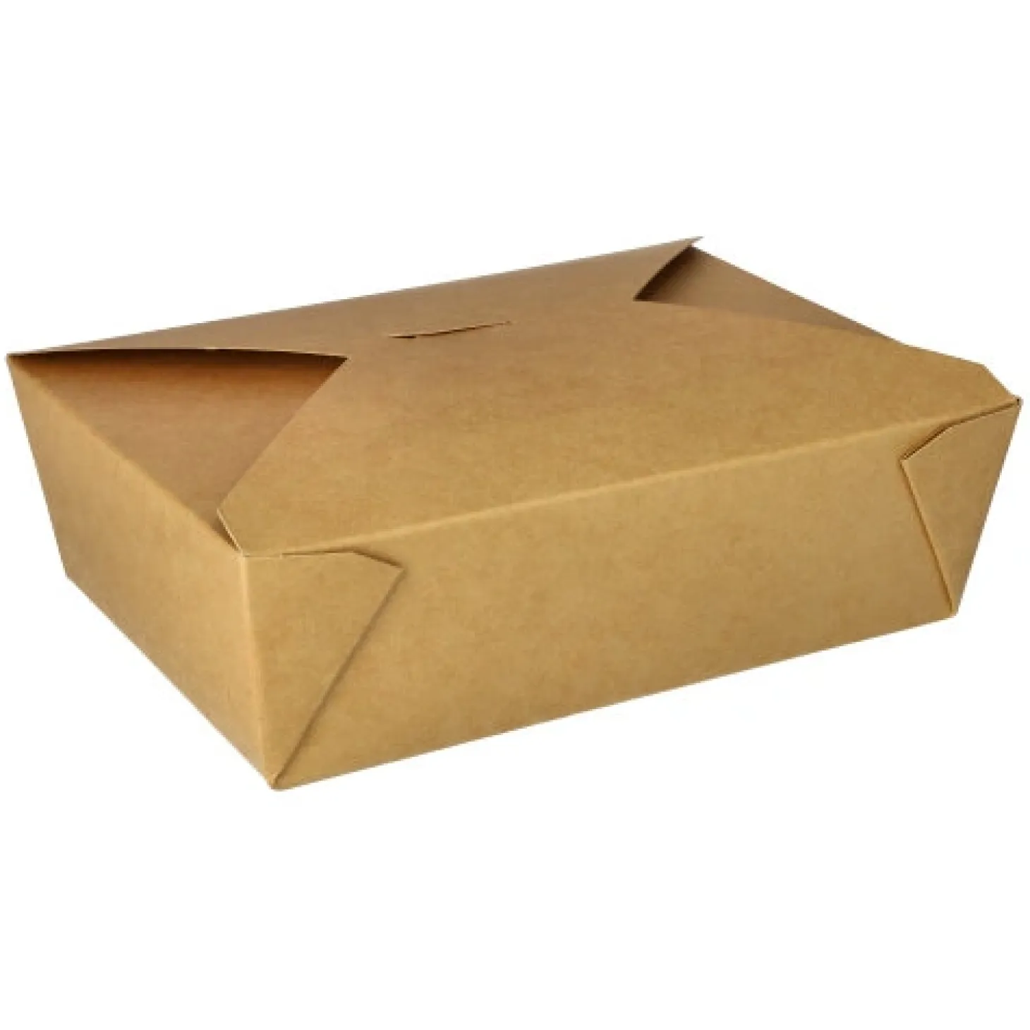 PAPSTAR Lunchboxen, Pappe "pure" 2000 ml 6,4 cm x 14 cm x 19,7 cm braun