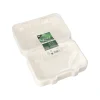 PAPSTAR Menüboxen, Zuckerrohr "pure" ungeteilt 7,9 cm x 15,5 cm x 23 cm weiß
