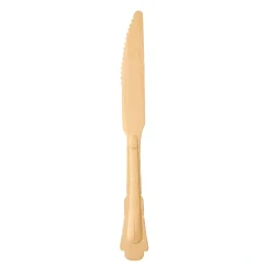 PAPSTAR Messer, Holz "pure" 20,5 cm "Vintage", 10 x 50 Stück