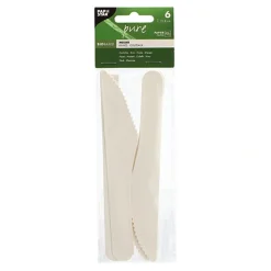 PAPSTAR Messer, Papier "pure" 15,8 cm weiß, 20 x 6 Stück