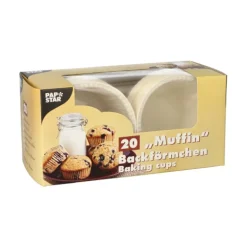 PAPSTAR Muffins-Backförmchen Ø 5 cm, 3,5 cm weiß