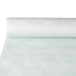 PAPSTAR Papiertischtuch mit Damastprägung 10 m x 1 m weiß