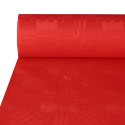 PAPSTAR Papiertischtuch mit Damastprägung 50 m x 1 m rot