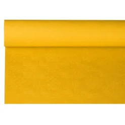 PAPSTAR Papiertischtuch mit Damastprägung 8 m x 1,2 m gelb