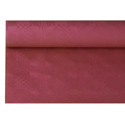 PAPSTAR Papiertischtuch mit Damastprägung 6 m x 1,2 m bordeaux