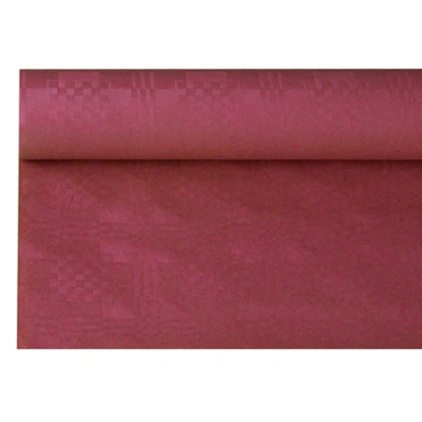 PAPSTAR Papiertischtuch mit Damastprägung 6 m x 1,2 m bordeaux