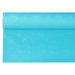 PAPSTAR Papiertischtuch mit Damastprägung 6 m x 1,2 m türkis