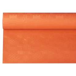 PAPSTAR Papiertischtuch mit Damastprägung 6 m x 1,2 m nektarine