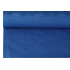 PAPSTAR Papiertischtuch mit Damastprägung 8 m x 1,2 m dunkelblau