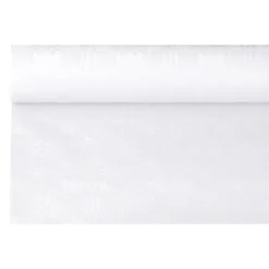PAPSTAR Papiertischtuch mit Damastprägung 6 m x 1,2 m weiß