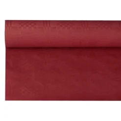 PAPSTAR Papiertischtuch mit Damastprägung 8 m x 1,2 m bordeaux