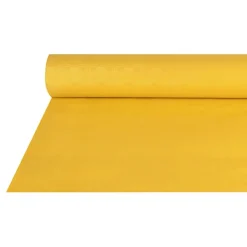 PAPSTAR Papiertischtuch mit Damastprägung 50 m x 1 m gelb