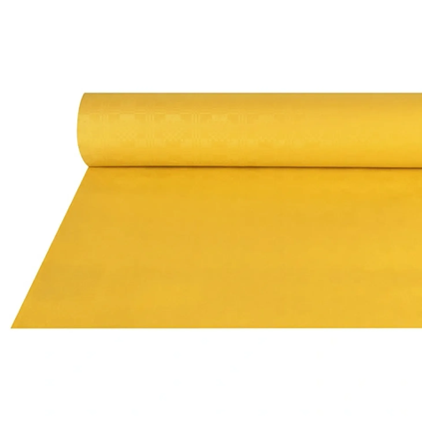PAPSTAR Papiertischtuch mit Damastprägung 50 m x 1 m gelb