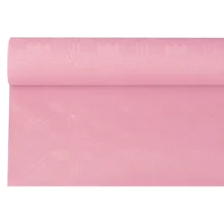PAPSTAR Papiertischtuch mit Damastprägung 6 m x 1,2 m hellrosa