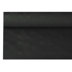 PAPSTAR Papiertischtuch mit Damastprägung 6 m x 1,2 m schwarz