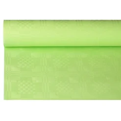 PAPSTAR Papiertischtuch mit Damastprägung 8 m x 1,2 m limonengrün